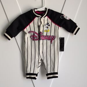 Disney Mickey Mouse Striped Kids One Piece